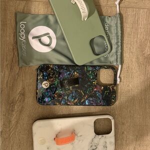 Loopy Case Trio - Sage Green, Iridescent, Marble